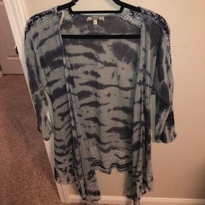 Tie dye style cardigan